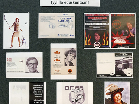 Lisää tietoa Vaalimainoskokoelma eduskunnan kirjastossa -tietopaketista.