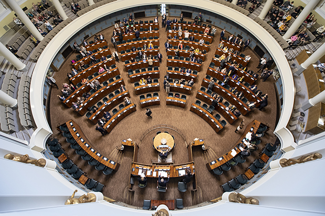 Plenary Hall seen from above