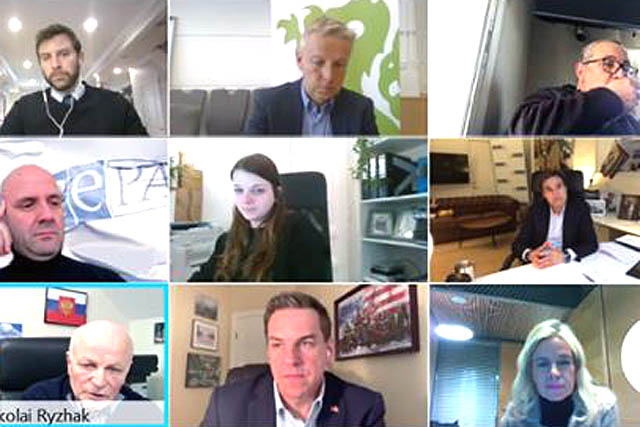 Etyjin parlamentaarisen yleiskokouksen terrorisminvastaisen komitean jäsenet kokoontuivat videoyhteyksin.